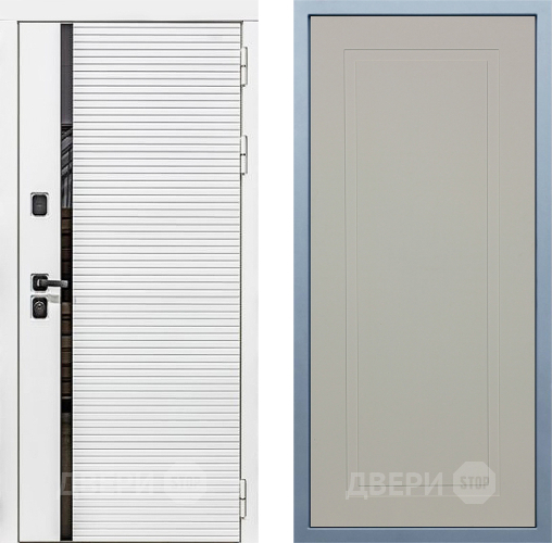Входная металлическая Дверь Дива МХ-45 Белая STR Н-10 Шампань в Красногорск
