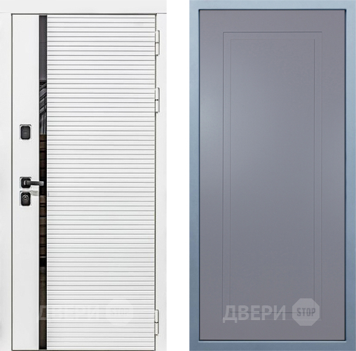 Входная металлическая Дверь Дива МХ-45 Белая STR Н-10 Силк Маус в Красногорск