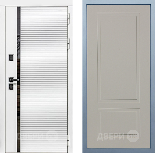 Входная металлическая Дверь Дива МХ-45 Белая STR Н-7 Шампань в Красногорск