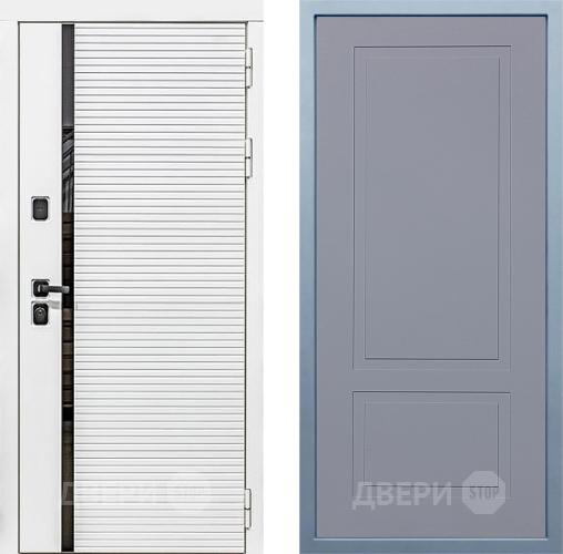 Входная металлическая Дверь Дива МХ-45 Белая STR Н-7 Силк Маус в Красногорск