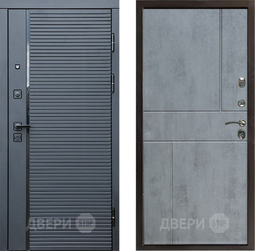 Дверь Престиж Черная Линия Горизонт Бетон темный в Красногорск