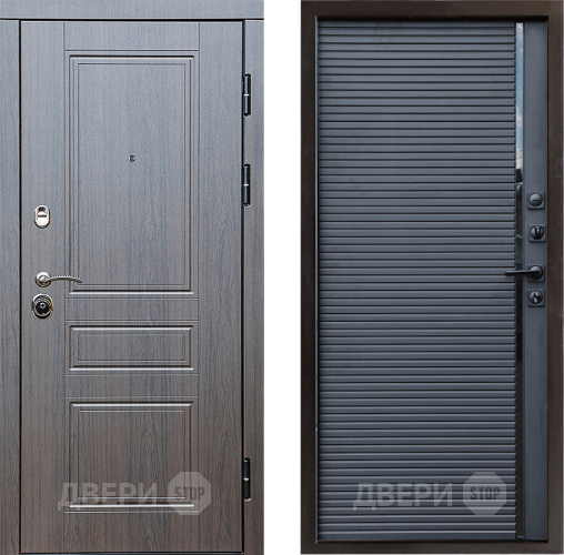 Входная металлическая Дверь Престиж Классика Венге Porte Черный кварц в Красногорск