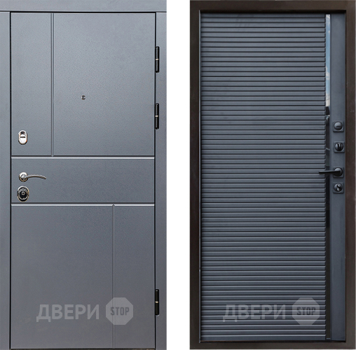 Входная металлическая Дверь Престиж Горизонт Грэй Porte Черный кварц в Красногорск