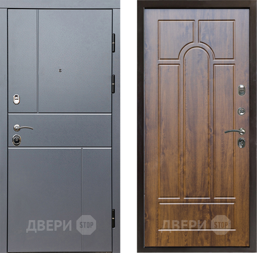 Входная металлическая Дверь Престиж Горизонт Грэй Арка Дуб в Красногорск
