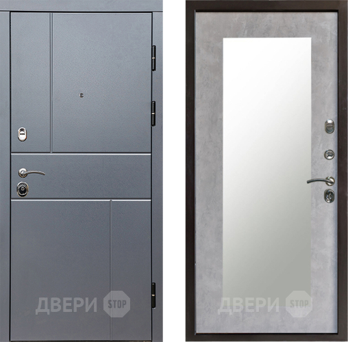 Дверь Престиж Горизонт Грэй Зеркло Пастораль Бетон светлый в Красногорск