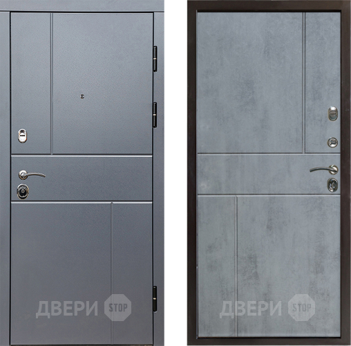 Входная металлическая Дверь Престиж Горизонт Грэй Горизонт Бетон темный в Красногорск