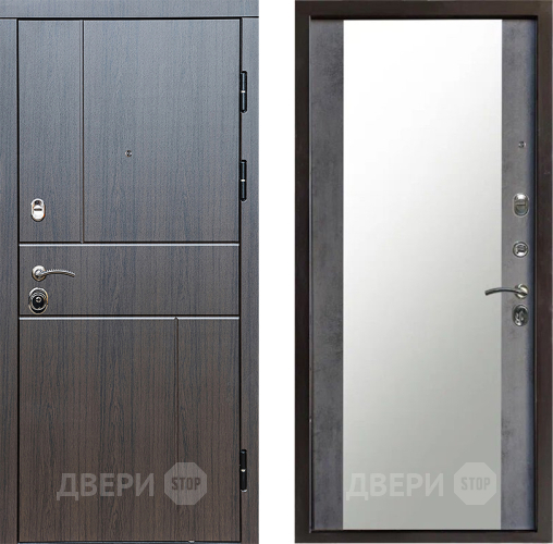 Дверь Престиж Горизонт Венге Зеркало Бетон темный в Красногорск