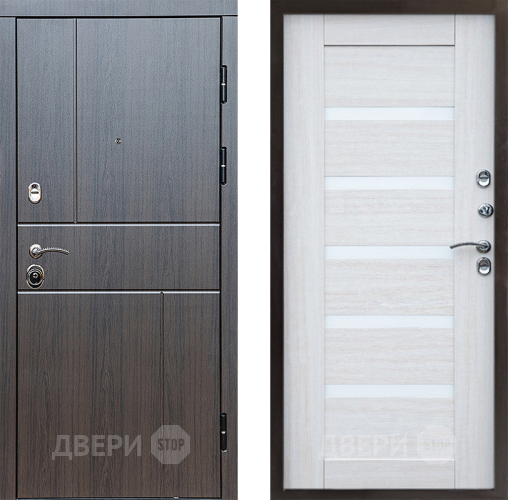 Входная металлическая Дверь Престиж Горизонт Венге Царга Лиственница белая в Красногорск