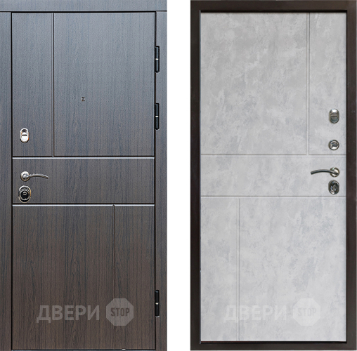 Входная металлическая Дверь Престиж Горизонт Венге Горизонт Бетон светлый в Красногорск