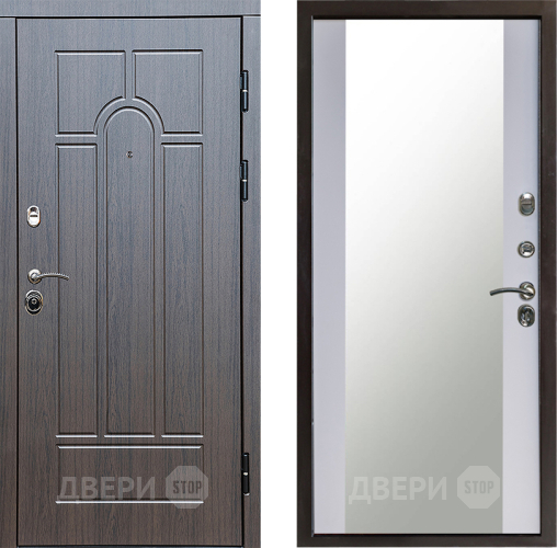 Дверь Престиж Арка Зеркало Белый софт в Красногорск