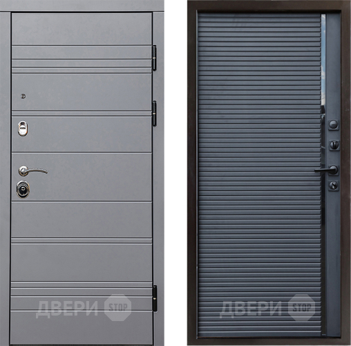 Входная металлическая Дверь Престиж Линия Грэй Porte Черный кварц в Красногорск