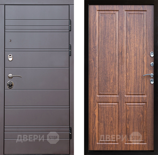 Входная металлическая Дверь Престиж Линия Браун Премиум Орех светлый в Красногорск