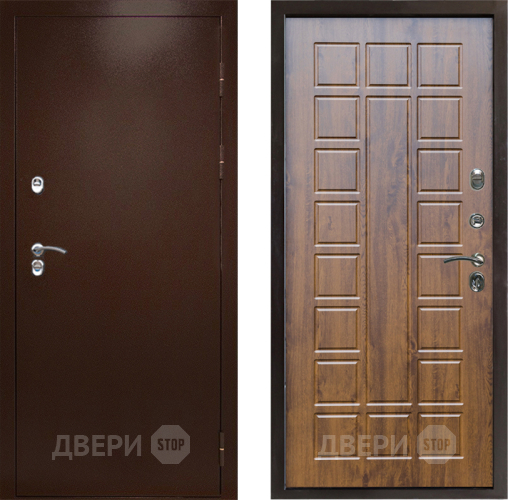 Дверь Престиж TERMO с терморазрывом Снегирь Медь Престиж Дуб в Красногорск