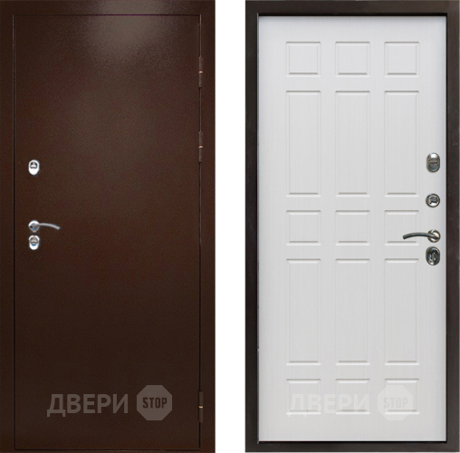 Входная металлическая Дверь Престиж TERMO с терморазрывом Снегирь Медь Спарта Лиственница белая в Красногорск