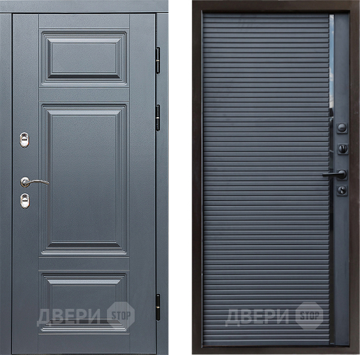 Дверь Престиж TERMO с терморазрывом Премиум Грэй Porte Черный кварц в Красногорск