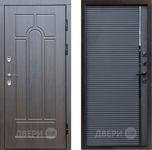 Дверь Престиж TERMO с терморазрывом Арка Porte Черный кварц в Красногорск