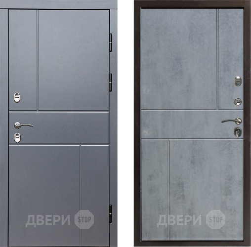 Входная металлическая Дверь Престиж TERMO с терморазрывом Горизонт Грэй Горизонт Бетон темный в Красногорск