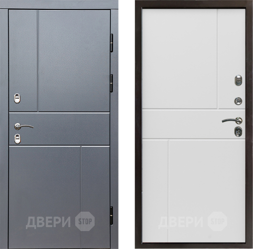 Входная металлическая Дверь Престиж TERMO с терморазрывом Горизонт Грэй Горизонт Бетон белый в Красногорск