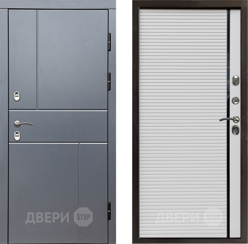 Дверь Престиж TERMO с терморазрывом Горизонт Грэй Porte Белый в Красногорск