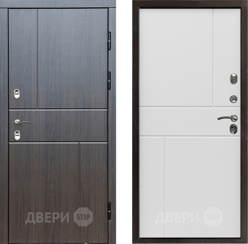 Входная металлическая Дверь Престиж TERMO с терморазрывом Горизонт Венге Горизонт Бетон белый в Красногорск