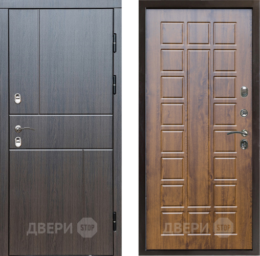 Входная металлическая Дверь Престиж TERMO с терморазрывом Горизонт Венге Престиж Дуб в Красногорск