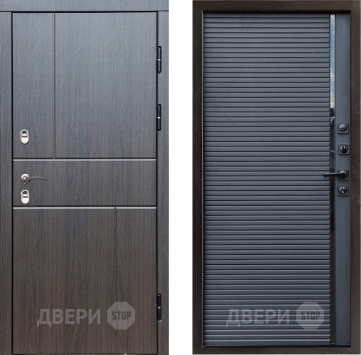 Входная металлическая Дверь Престиж TERMO с терморазрывом Горизонт Венге Porte Черный кварц в Красногорск