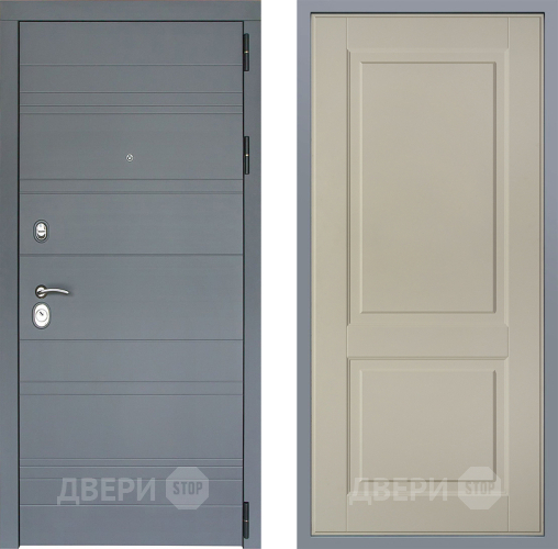 Дверь Заводские двери Лира Софт графит Доррен Шампань в Красногорск