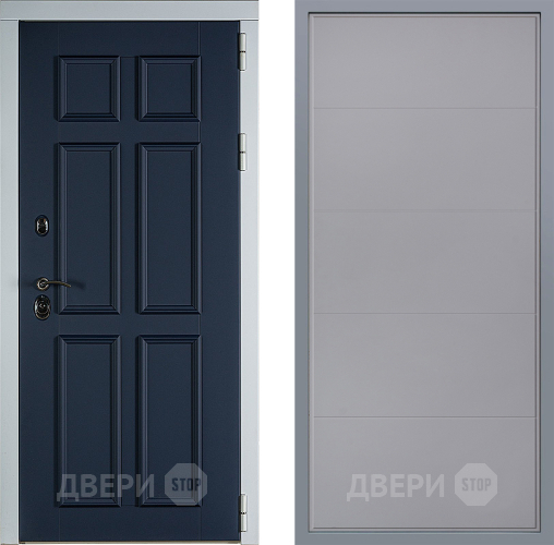 Дверь Заводские двери Стокгольм Тривия Грей софт в Красногорск