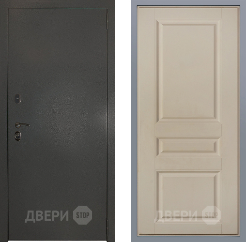 Дверь Заводские двери Эталон 3к антик серебро Стокгольм Шампань в Красногорск