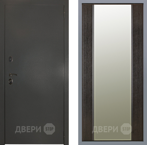 Дверь Заводские двери Эталон 3к антик серебро Зеркало Макси Венге в Красногорск