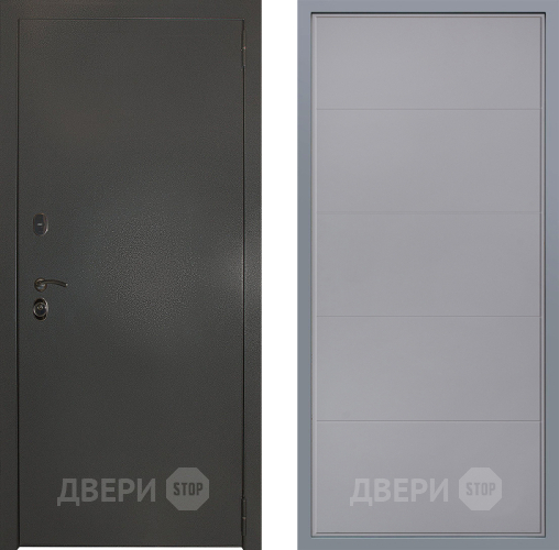 Дверь Заводские двери Эталон 3к антик серебро Тривия Грей софт в Красногорск