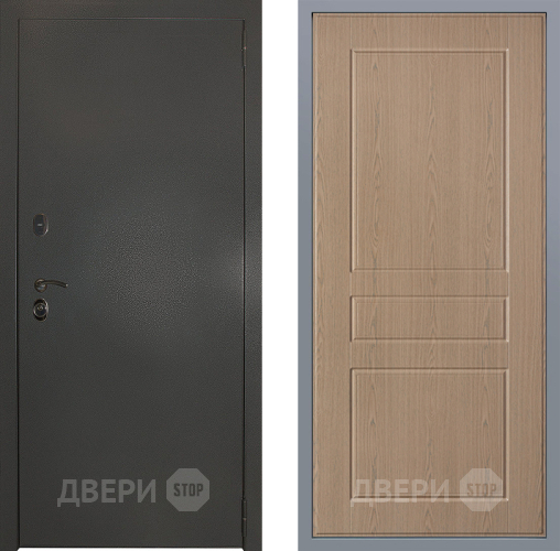 Дверь Заводские двери Эталон 3к антик серебро К-2 Беленый дуб в Красногорск