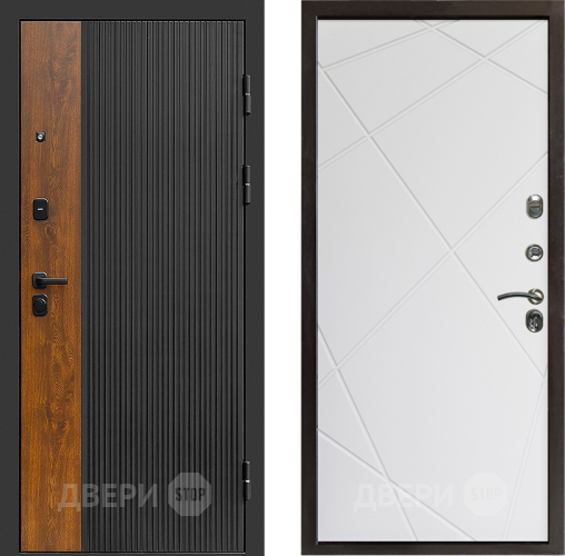 Входная металлическая Дверь Престиж Prestizh Лучи Бетон белый в Красногорск