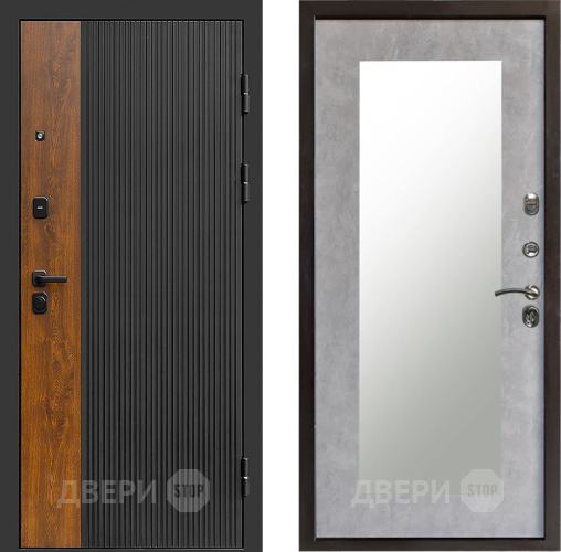 Дверь Престиж Prestizh Зеркло Пастораль Бетон светлый в Красногорск