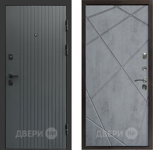 Дверь Престиж Tvist Grey Лучи Бетон темный в Красногорск