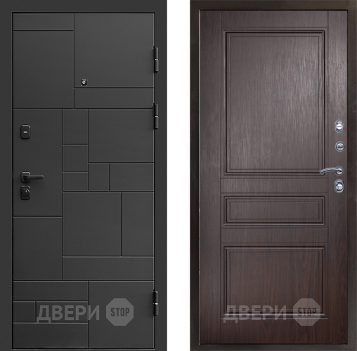 Входная металлическая Дверь Престиж Kvadro Классика Венге в Красногорск