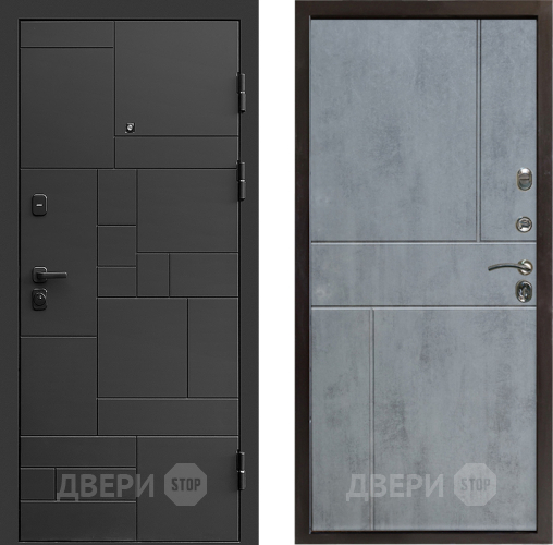 Дверь Престиж Kvadro Горизонт Бетон темный в Красногорск