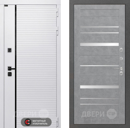 Входная металлическая Дверь Лабиринт (LABIRINT) Royal 20 Бетон светлый в Красногорск