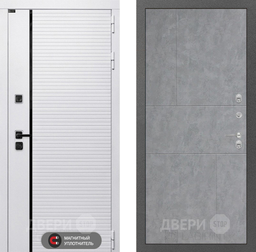 Входная металлическая Дверь Лабиринт (LABIRINT) Royal 21 Бетон светлый в Красногорск
