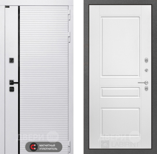 Дверь Лабиринт (LABIRINT) Royal 03 Белый софт в Красногорск