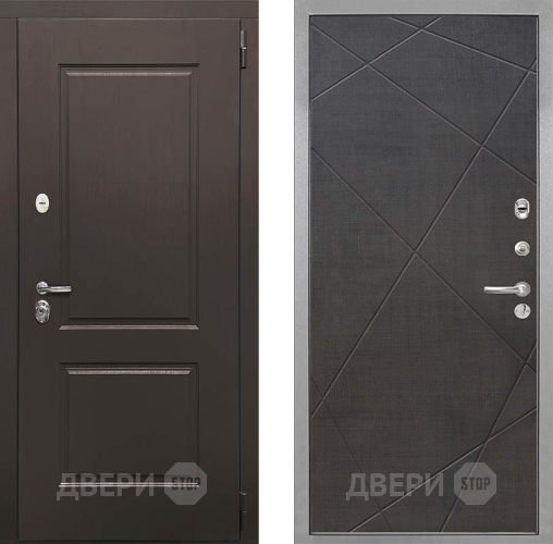 Входная металлическая Дверь Интекрон (INTECRON) Кампо Лучи-М Венге распил кофе в Красногорск