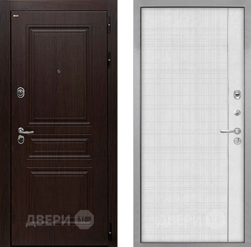 Дверь Интекрон (INTECRON) Брайтон Тиковое Дерево В-07 с молдингом Лофт белый в Красногорск