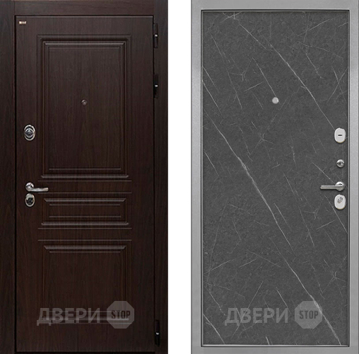 Дверь Интекрон (INTECRON) Брайтон Тиковое Дерево Гладкая Гранит лава оникс в Красногорск