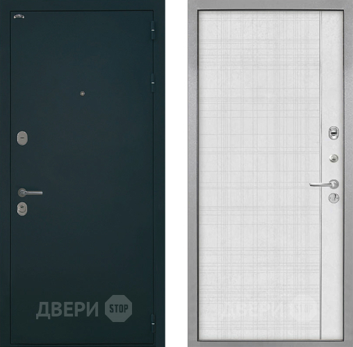 Входная металлическая Дверь Интекрон (INTECRON) Греция В-07 с молдингом Лофт белый в Красногорск