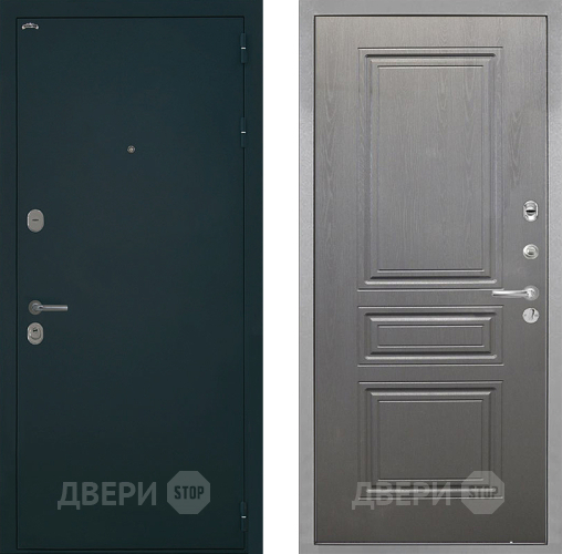Входная металлическая Дверь Интекрон (INTECRON) Греция ФЛ-243 Графит вуд дуб в Красногорск