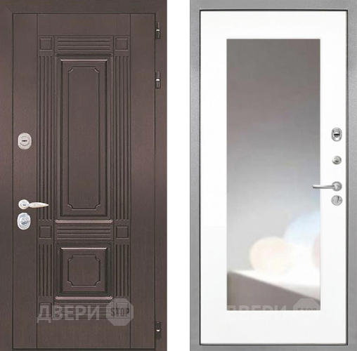 Дверь Интекрон (INTECRON) Италия ФЛЗ-120-М Зеркало Белый матовый в Красногорск