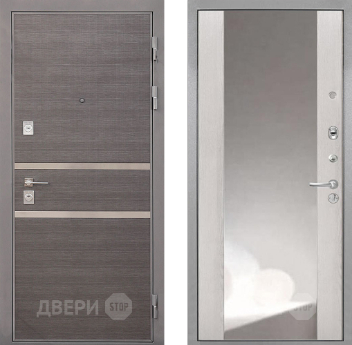 Дверь Интекрон (INTECRON) Неаполь ФЛЗ-516 Зеркало Сосна белая в Красногорск