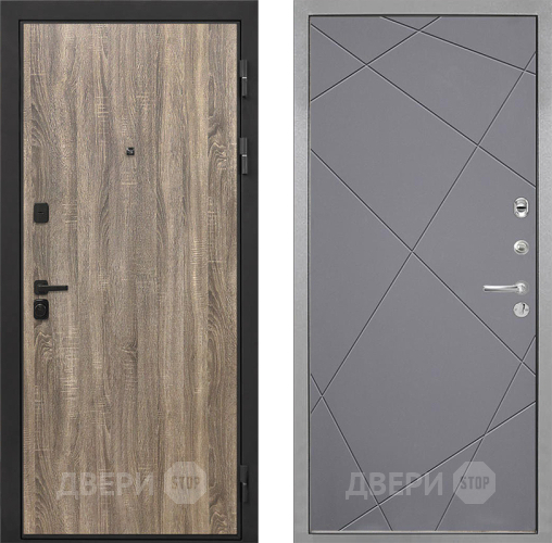Дверь Интекрон (INTECRON) Профит Black Дуб Турин Лучи-М Графит софт в Красногорск