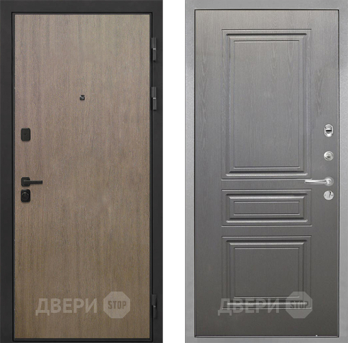 Входная металлическая Дверь Интекрон (INTECRON) Профит Black Венге Коричневый ФЛ-243 Графит вуд дуб в Красногорск