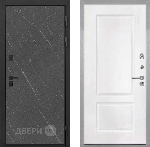 Дверь Интекрон (INTECRON) Профит Black Гранит Лава Оникс КВ-2 Белый матовый в Красногорск